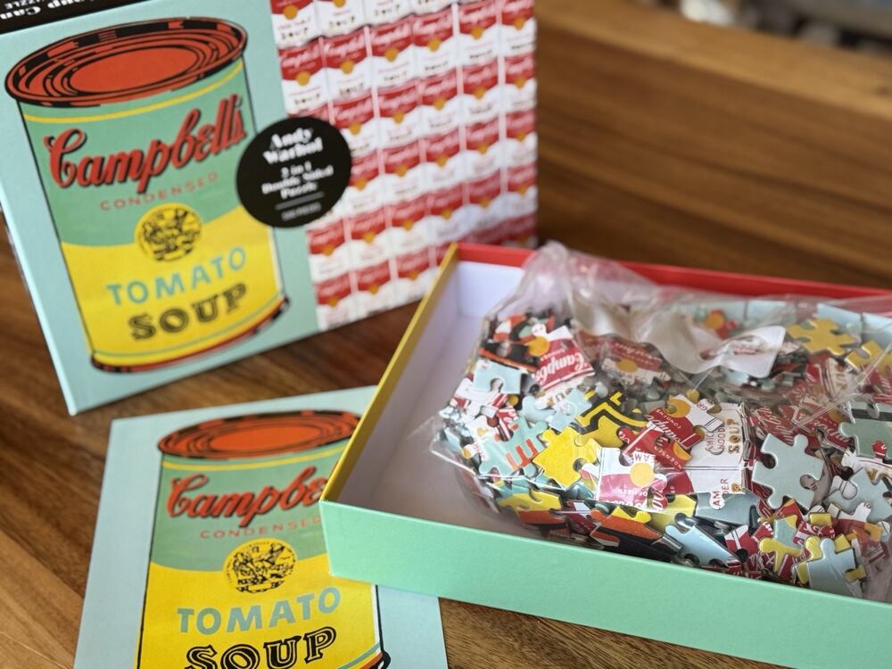 Andy Warhol 2 In 1 Double Sided 500 Piece Puzzle Campbell’s Soup Cans